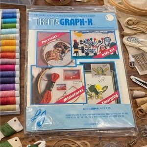 Trans Graph-X 6 Sheets Design Your Own Counted NeedleArt Using Photos Drawings